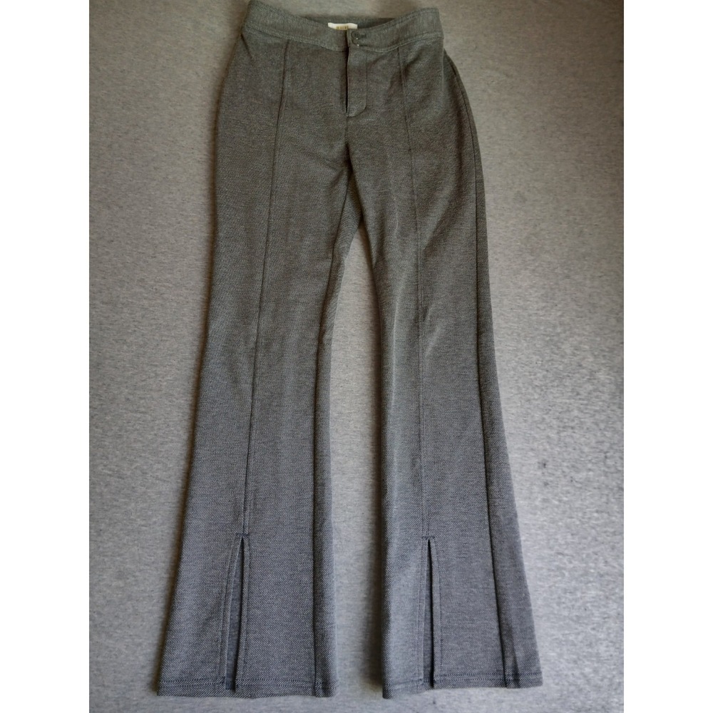Maeve Anthropologie Pants 4 P Seamed Kick Flare Trouser Ponte Grey Preppy Office